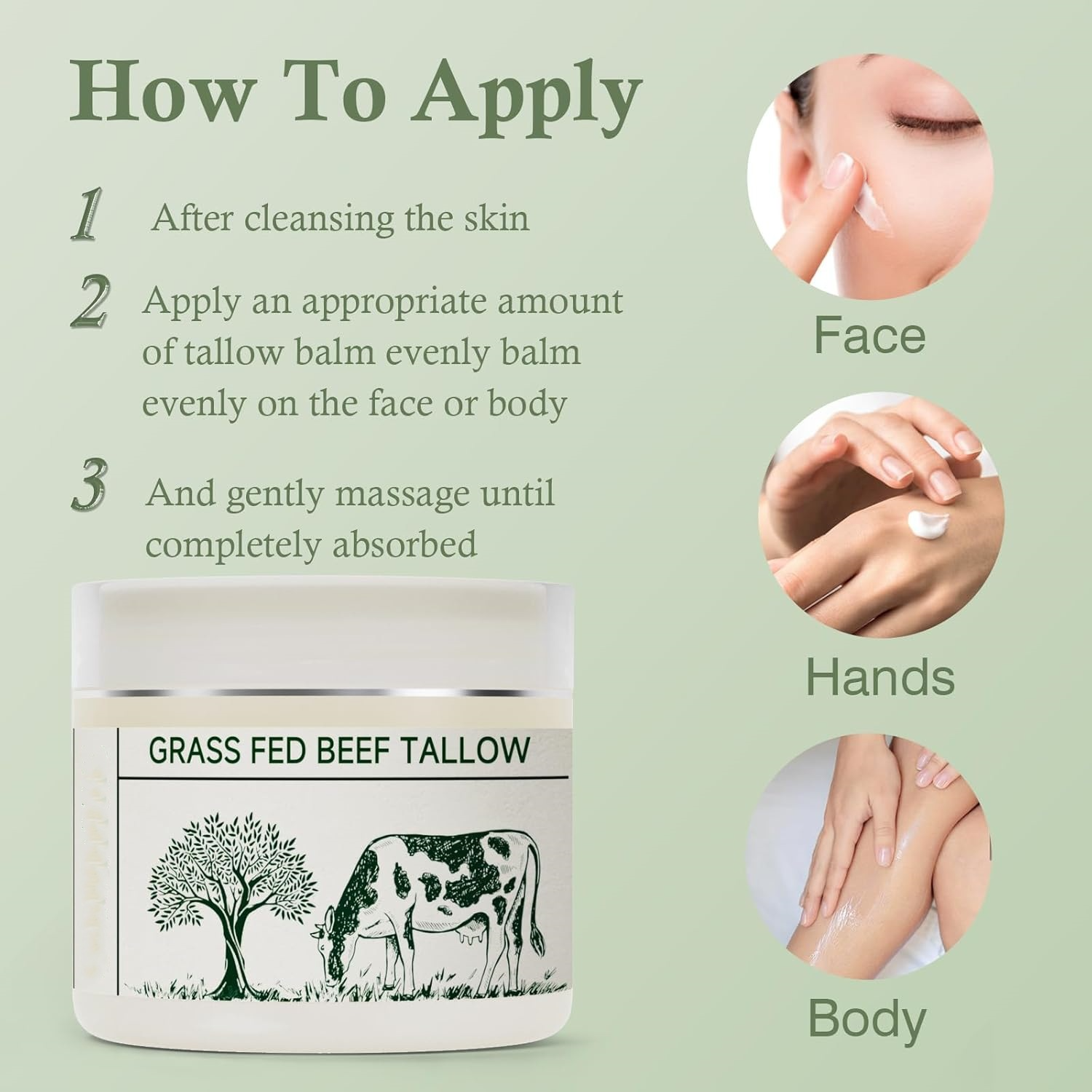 Grass-Fed Tallow Hydrating Cream
