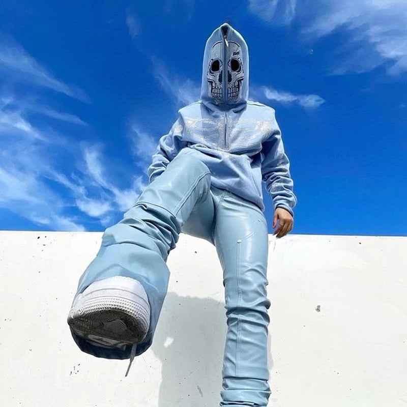 Skull Sparkle Oversized Hoodie