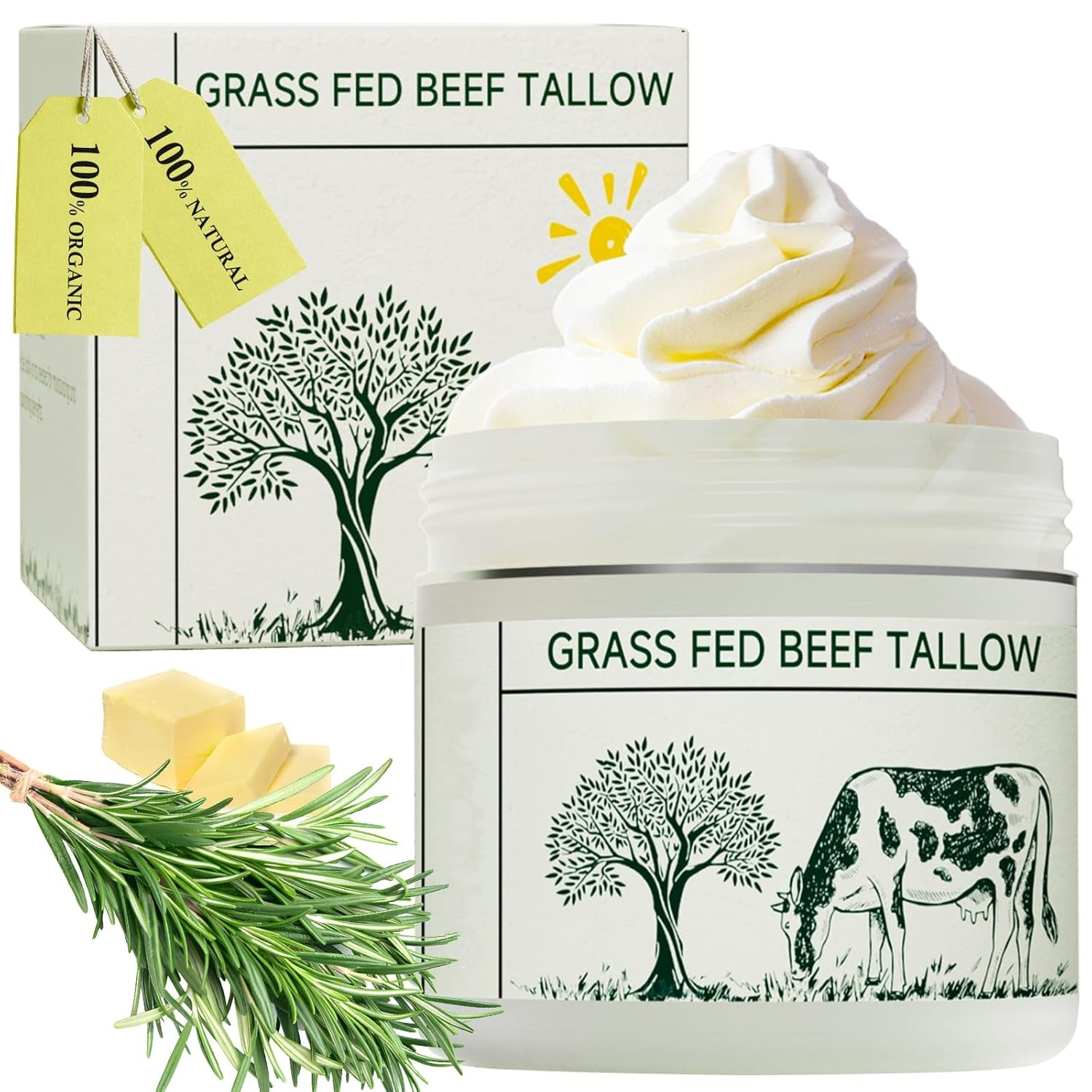 Grass-Fed Tallow Hydrating Cream